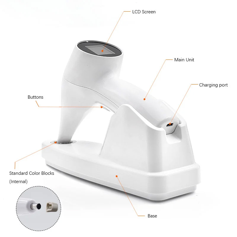 Dental Digital Shade Guide LED Tooth Color Comparator Set JG-7